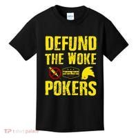 Defund Woke Pokers Kids T-Shirt thumb 0