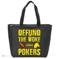 Defund Woke Pokers Tote Bag thumb 0