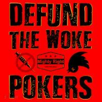 Defund Woke Pokers Santa Hat thumb 1