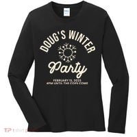 Dougs Winter Party February Women's Long Sleeve Shirt thumb 0