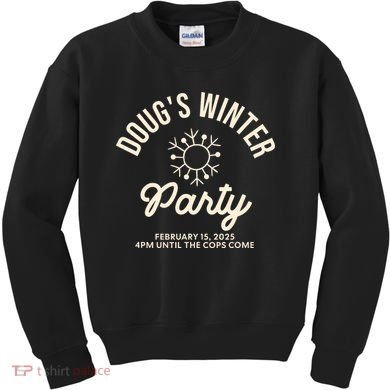 Dougs Winter Party February Kids Sweatshirt
