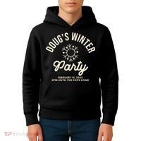 Dougs Winter Party February Kids Hoodie thumb 4