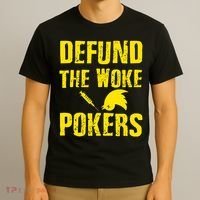 Defund Woke Pokers T-Shirt thumb 3