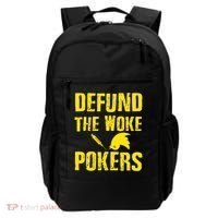 Defund Woke Pokers Backpack thumb 0