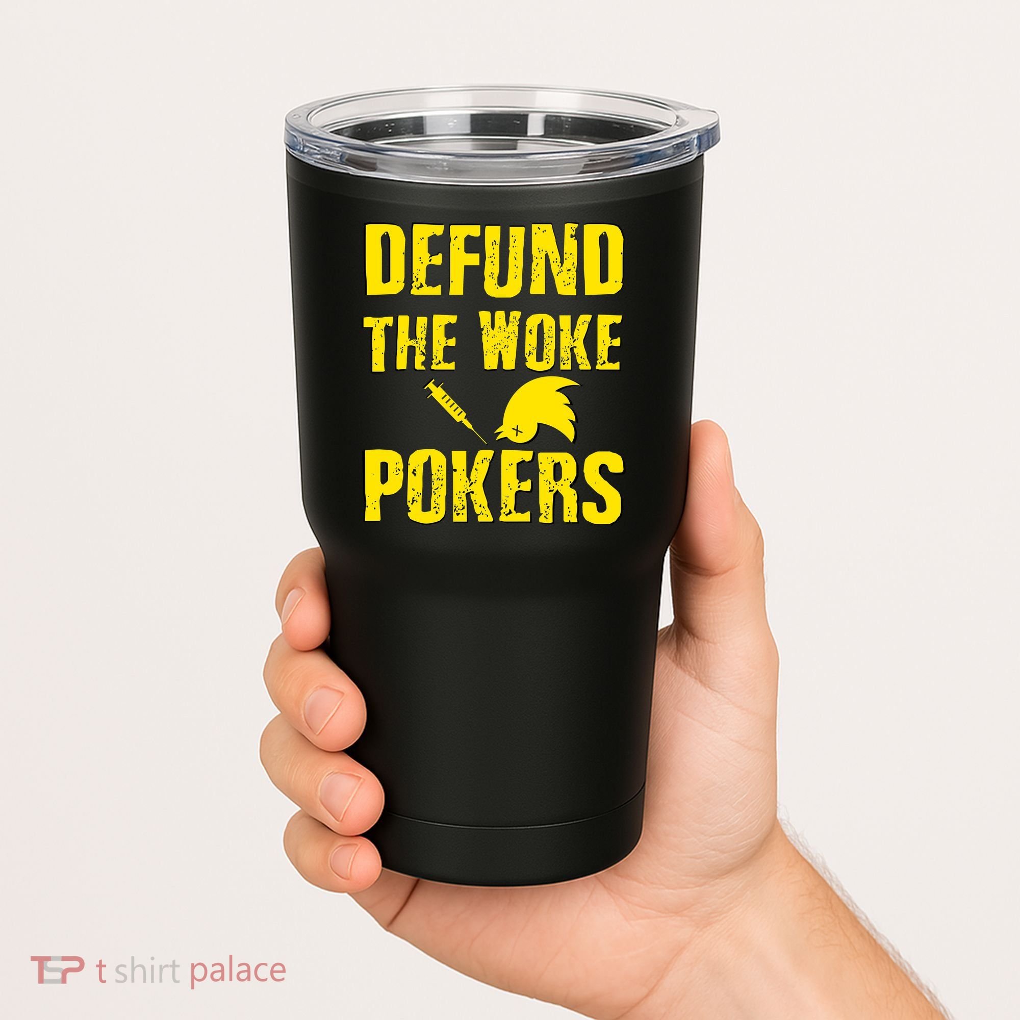 Defund Woke Pokers Tumbler