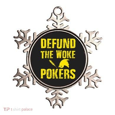 Defund Woke Pokers Ornament