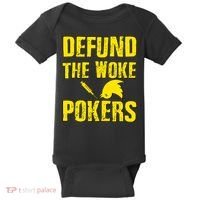 Defund Woke Pokers Baby Bodysuit thumb 0