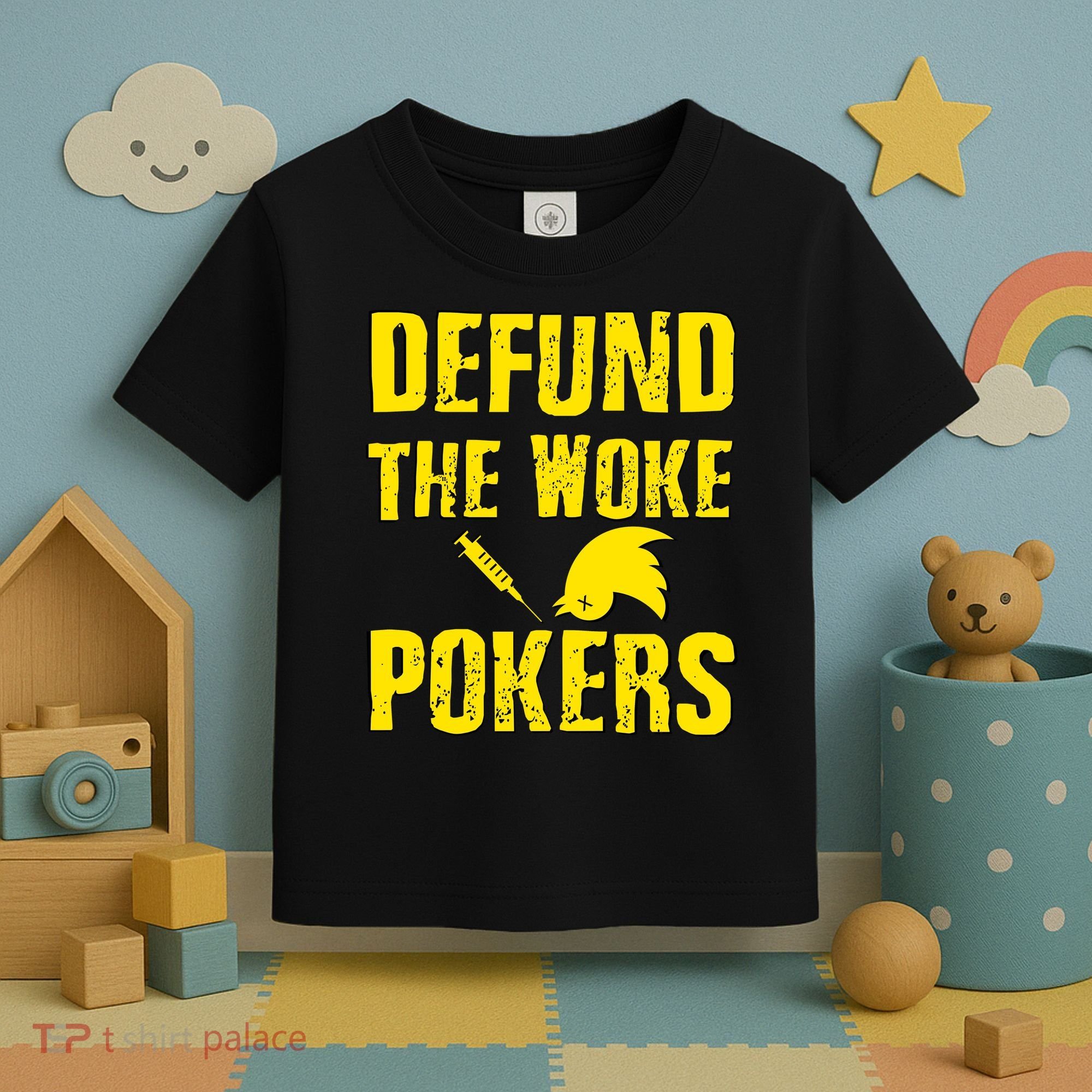 Defund Woke Pokers Toddler T-Shirt