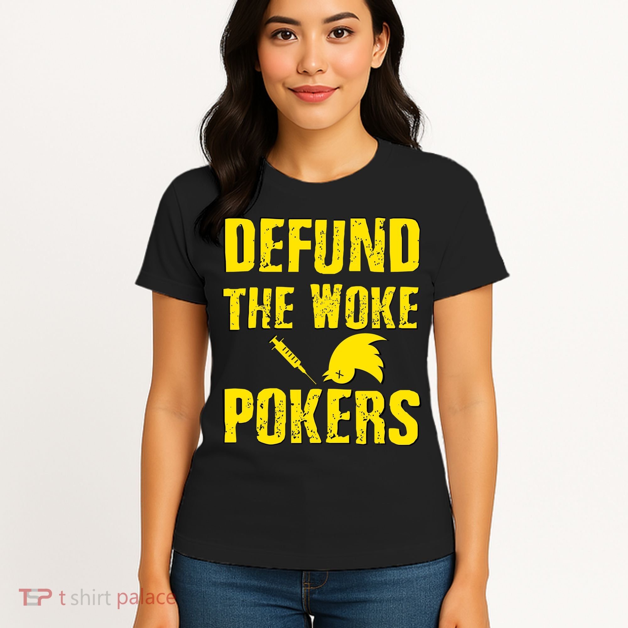 Defund Woke Pokers Women's T-Shirt