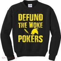 Defund Woke Pokers Kids Sweatshirt thumb 0