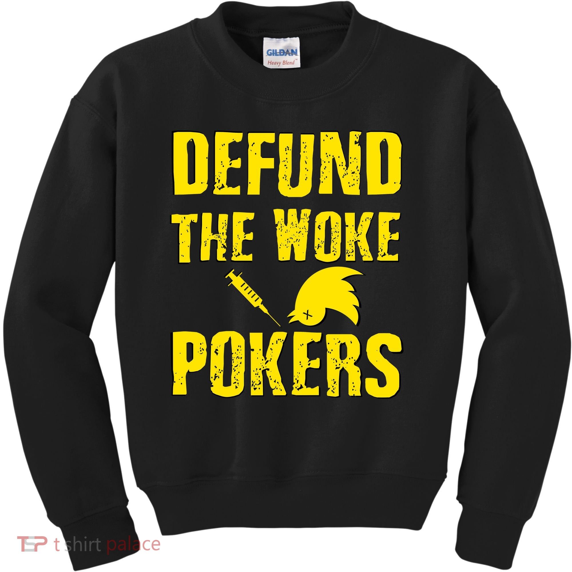 Defund Woke Pokers Kids Sweatshirt