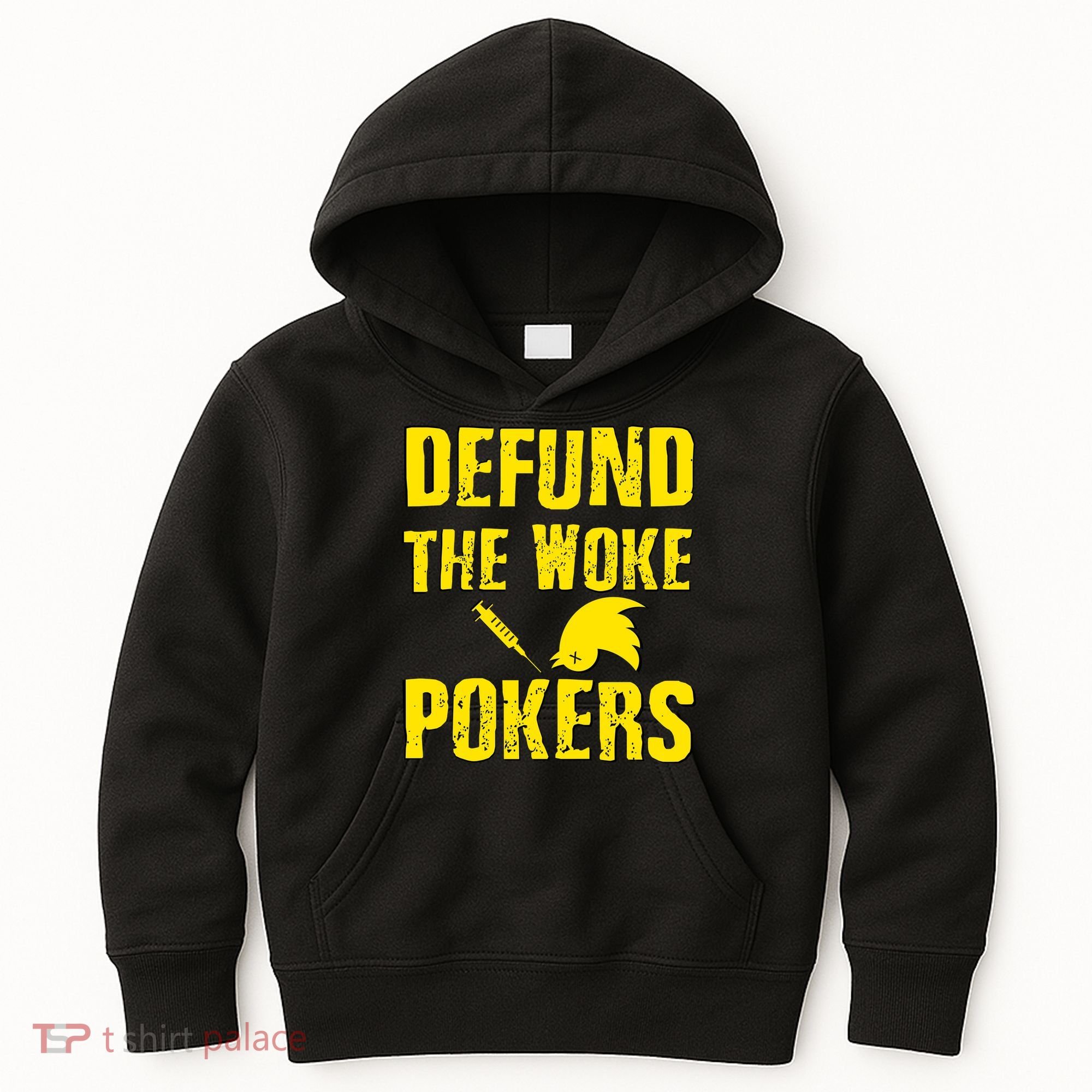 Defund Woke Pokers Kids Hoodie