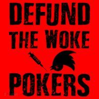 Defund Woke Pokers Santa Hat thumb 1