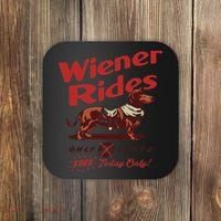Dachshund Wiener Rides Only 25 Cents Free Today Only Coaster thumb 0