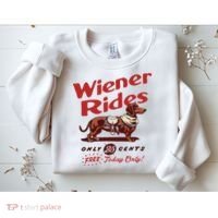 Dachshund Wiener Rides Only 25 Cents Free Today Only Sweatshirt thumb 2