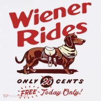 Dachshund Wiener Rides Only 25 Cents Free Today Only Women's Hoodie thumb 2