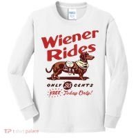 Dachshund Wiener Rides Only 25 Cents Free Today Only Kids Long Sleeve Shirt thumb 0