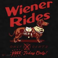 Dachshund Wiener Rides Only 25 Cents Free Today Only Ladies PosiCharge Tri-Blend Wicking Tank thumb 2