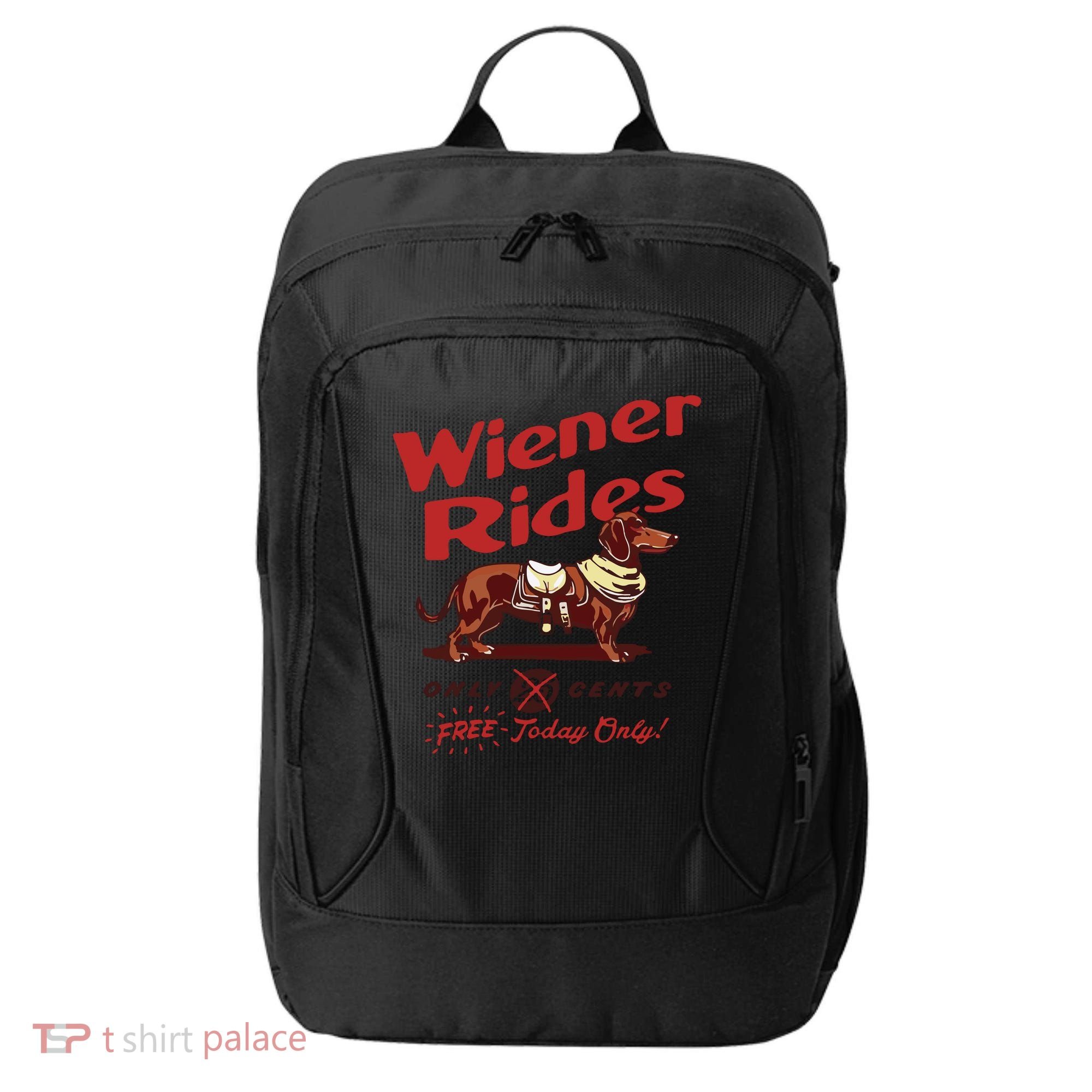 Dachshund Wiener Rides Only 25 Cents Free Today Only City Backpack
