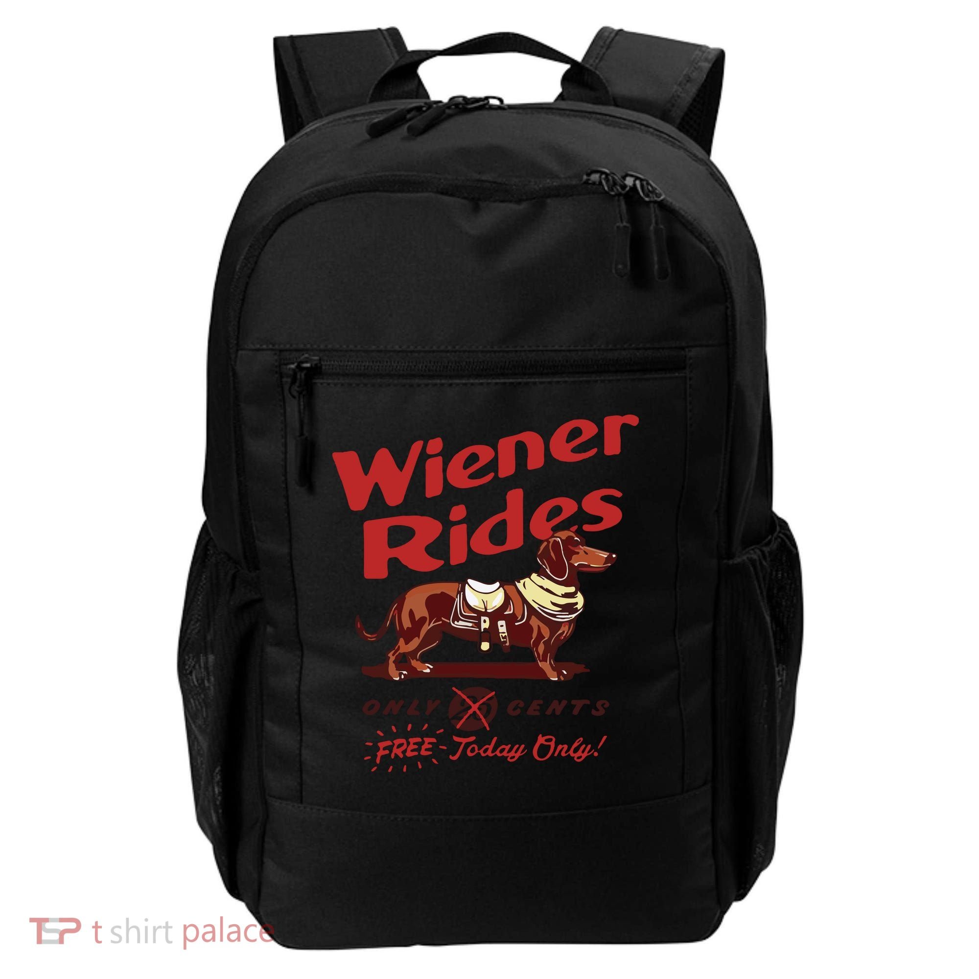 Dachshund Wiener Rides Only 25 Cents Free Today Only Backpack