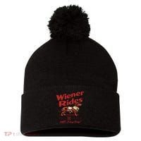 Dachshund Wiener Rides Only 25 Cents Free Today Only Pom Pom 12in Knit Beanie thumb 0