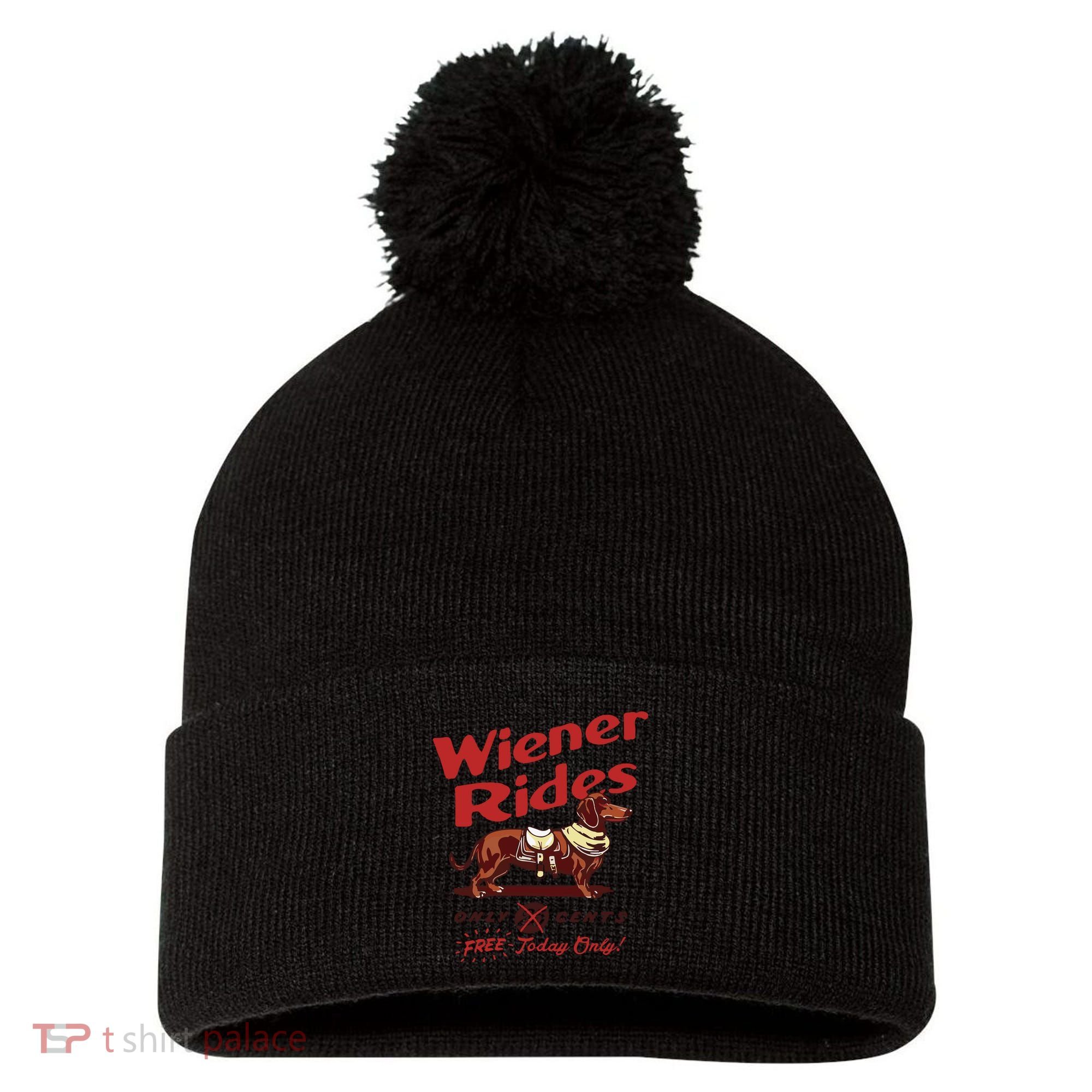 Dachshund Wiener Rides Only 25 Cents Free Today Only Pom Pom 12in Knit Beanie