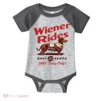 Dachshund Wiener Rides Only 25 Cents Free Today Only Infant Baby Jersey Bodysuit thumb 0