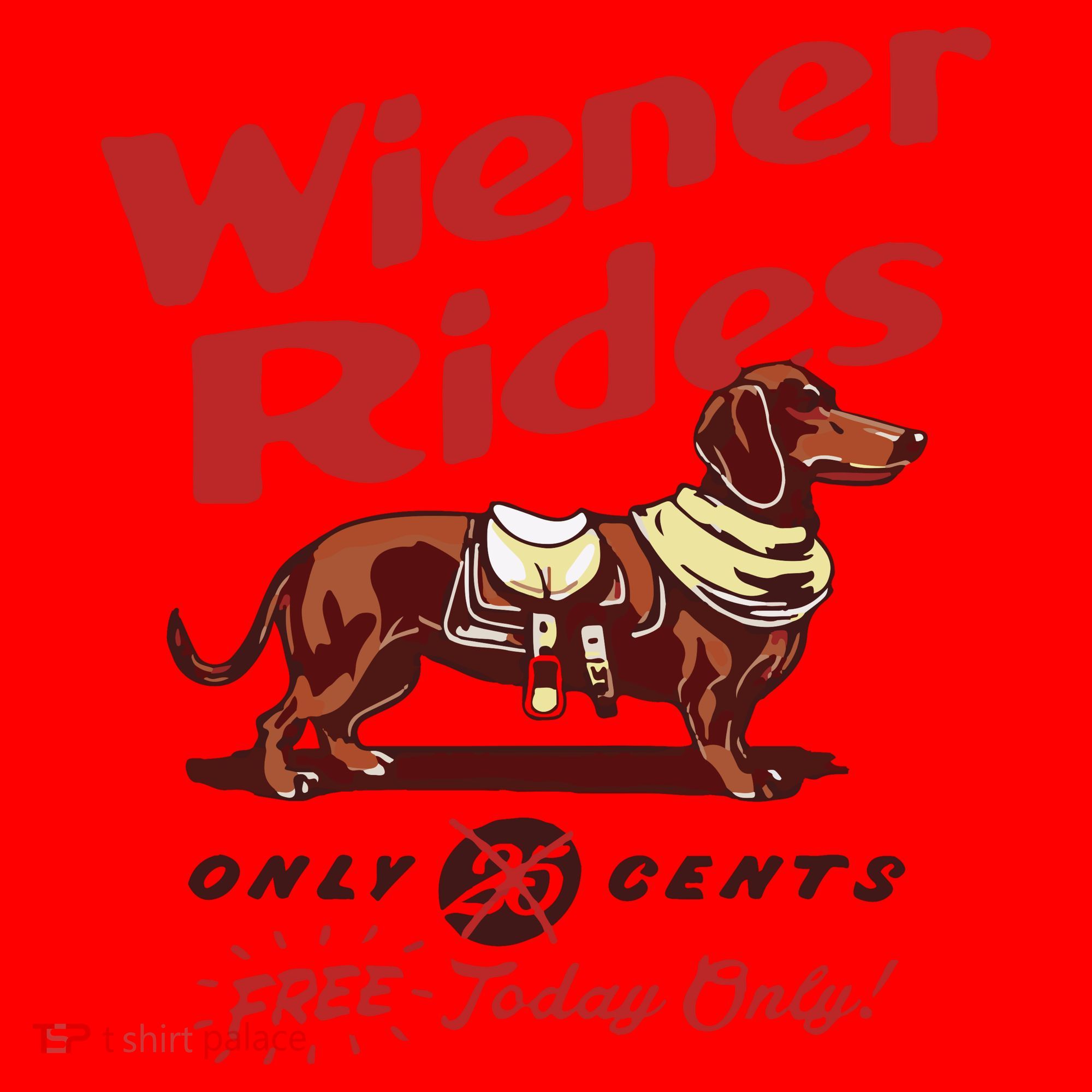 Dachshund Wiener Rides Only 25 Cents Free Today Only Santa Hat
