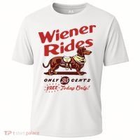 Dachshund Wiener Rides Only 25 Cents Free Today Only Cooling Performance Crew T-Shirt thumb 0