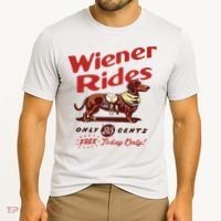Dachshund Wiener Rides Only 25 Cents Free Today Only Cooling Performance Crew T-Shirt thumb 2