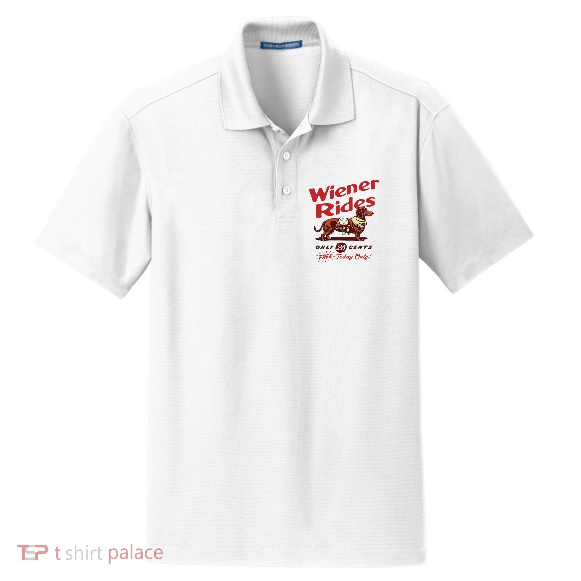 Dachshund Wiener Rides Only 25 Cents Free Today Only Dry Zone Grid Polo