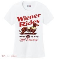 Dachshund Wiener Rides Only 25 Cents Free Today Only Women's Cooling Performance Crew T-Shirt thumb 0