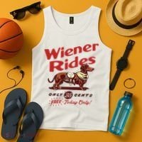 Dachshund Wiener Rides Only 25 Cents Free Today Only Tank Top thumb 4