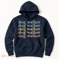 Dog Walker Retro Hoodie thumb 0