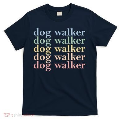 Dog Walker Retro T-Shirt