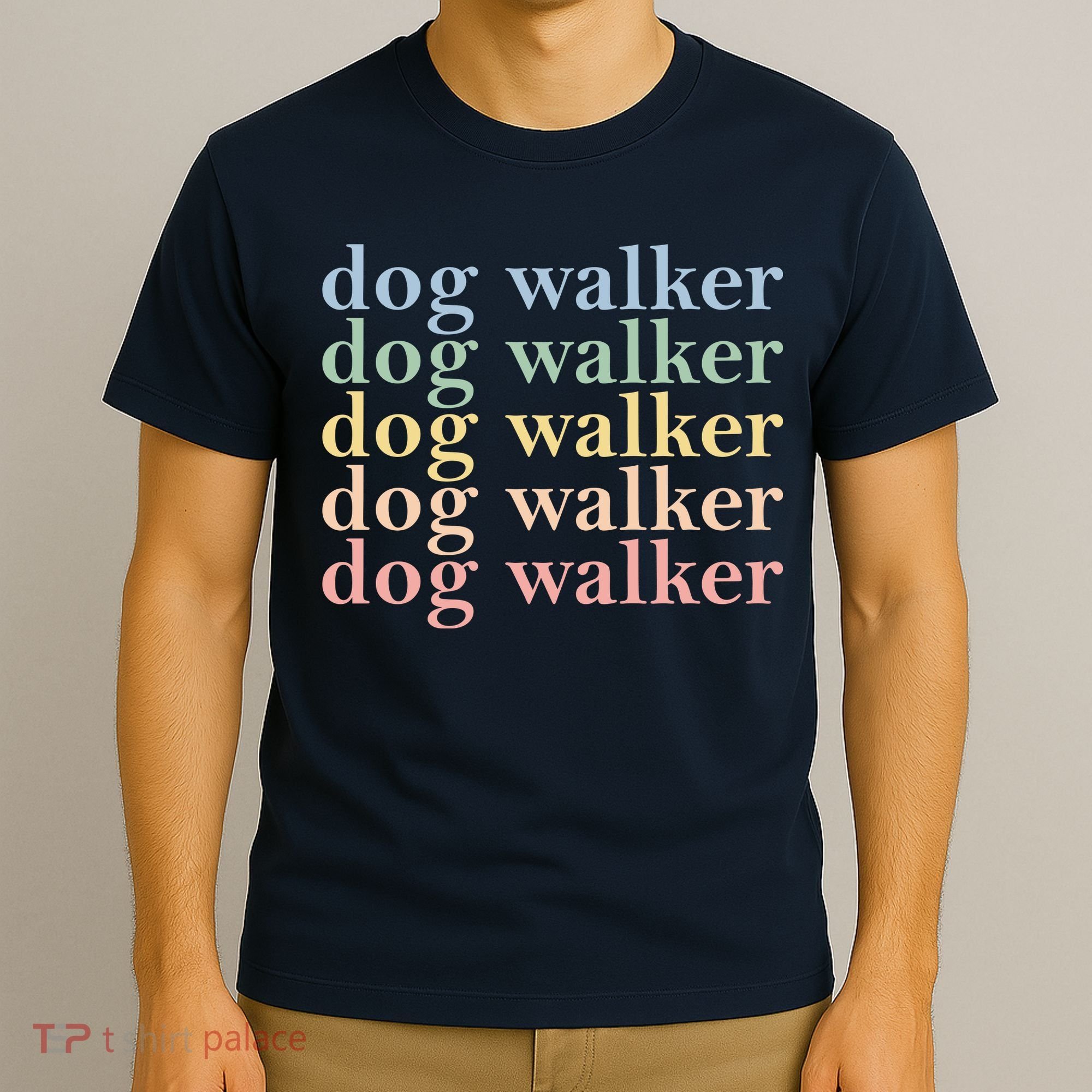 Dog Walker Retro T-Shirt