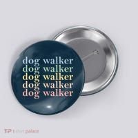 Dog Walker Retro Button thumb 0