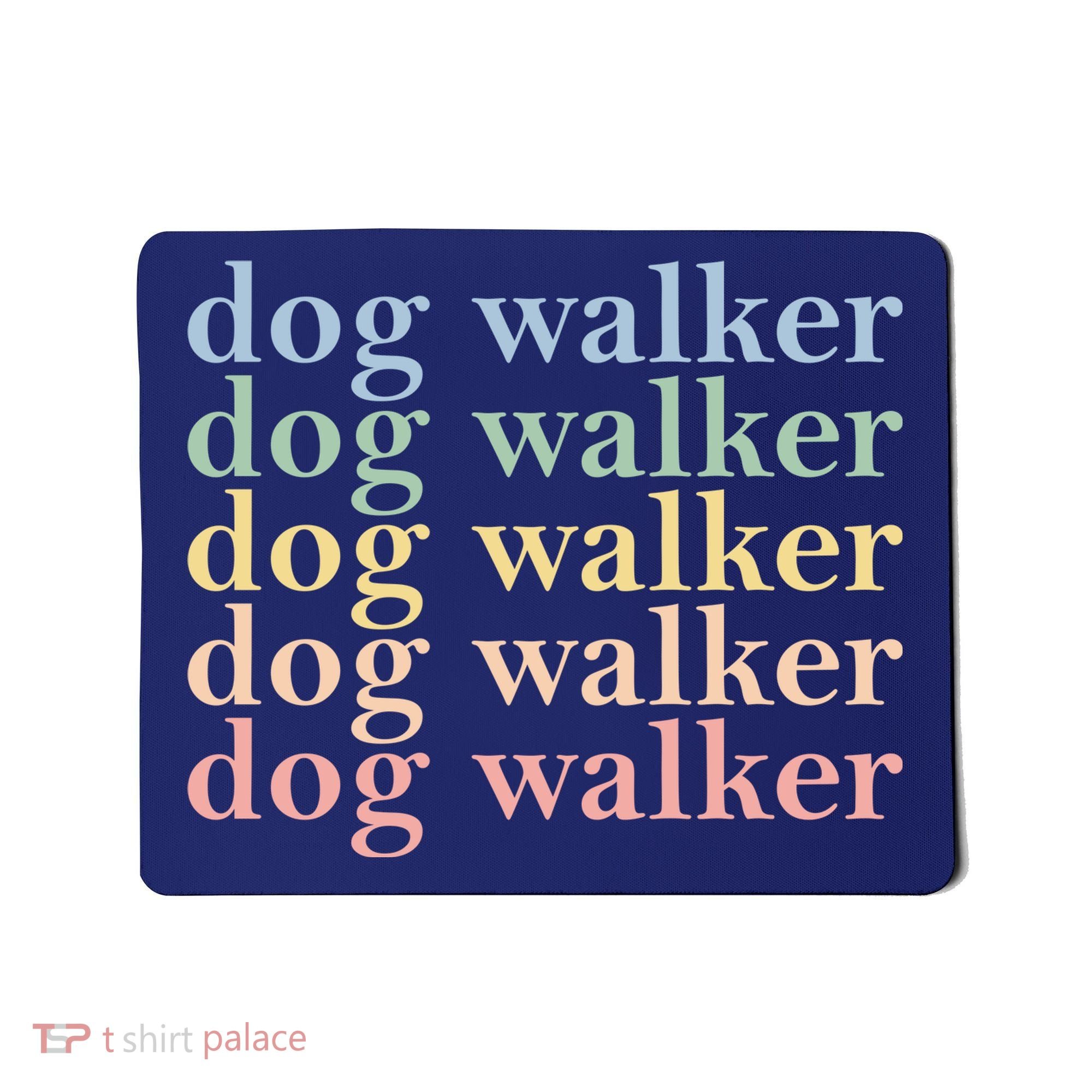 Dog Walker Retro Mousepad