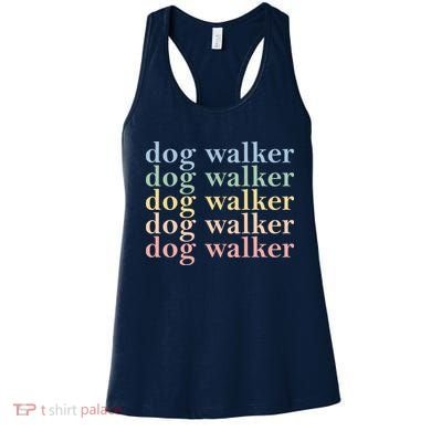 Dog Walker Retro Women's Tank Top