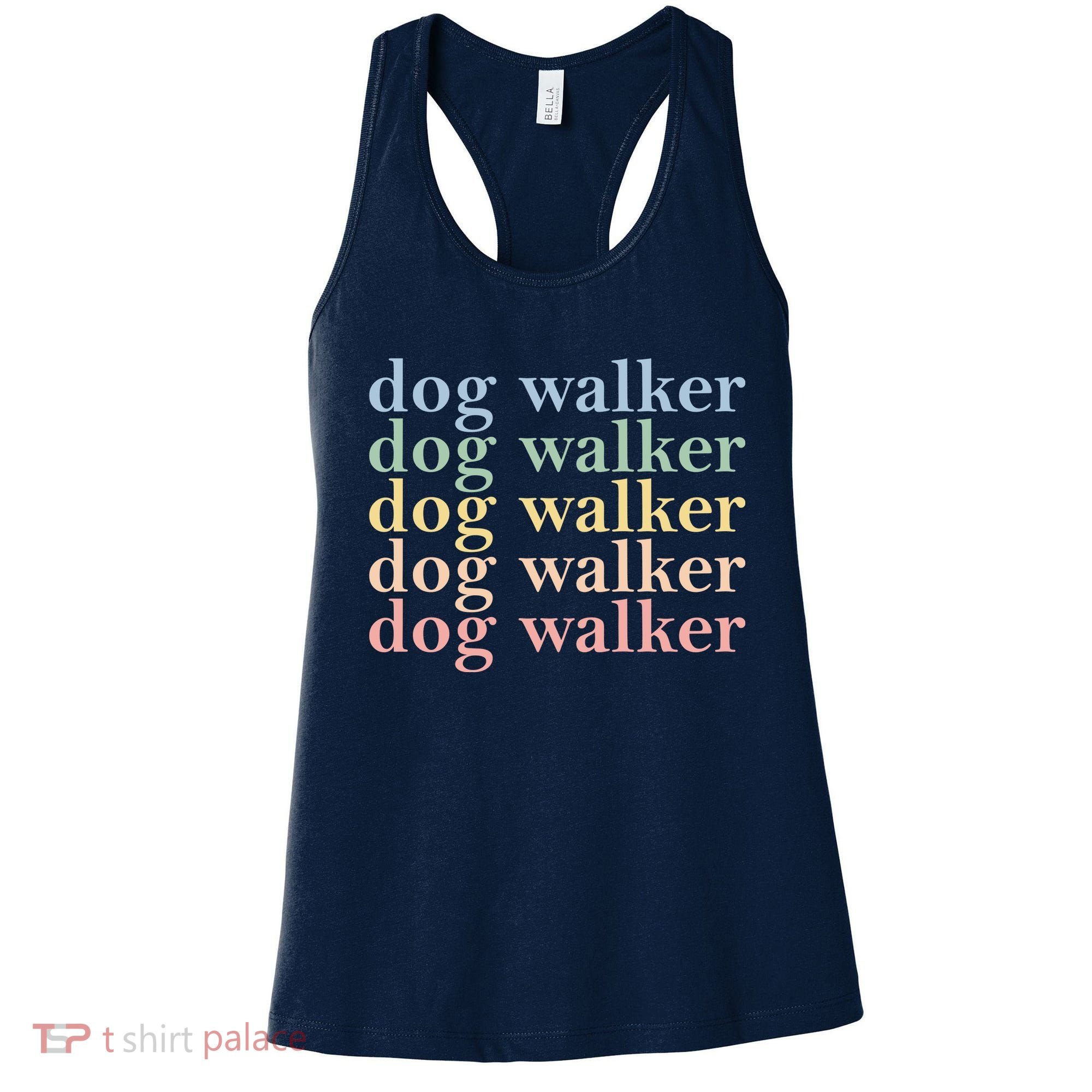 Dog Walker Retro Women's Tank Top