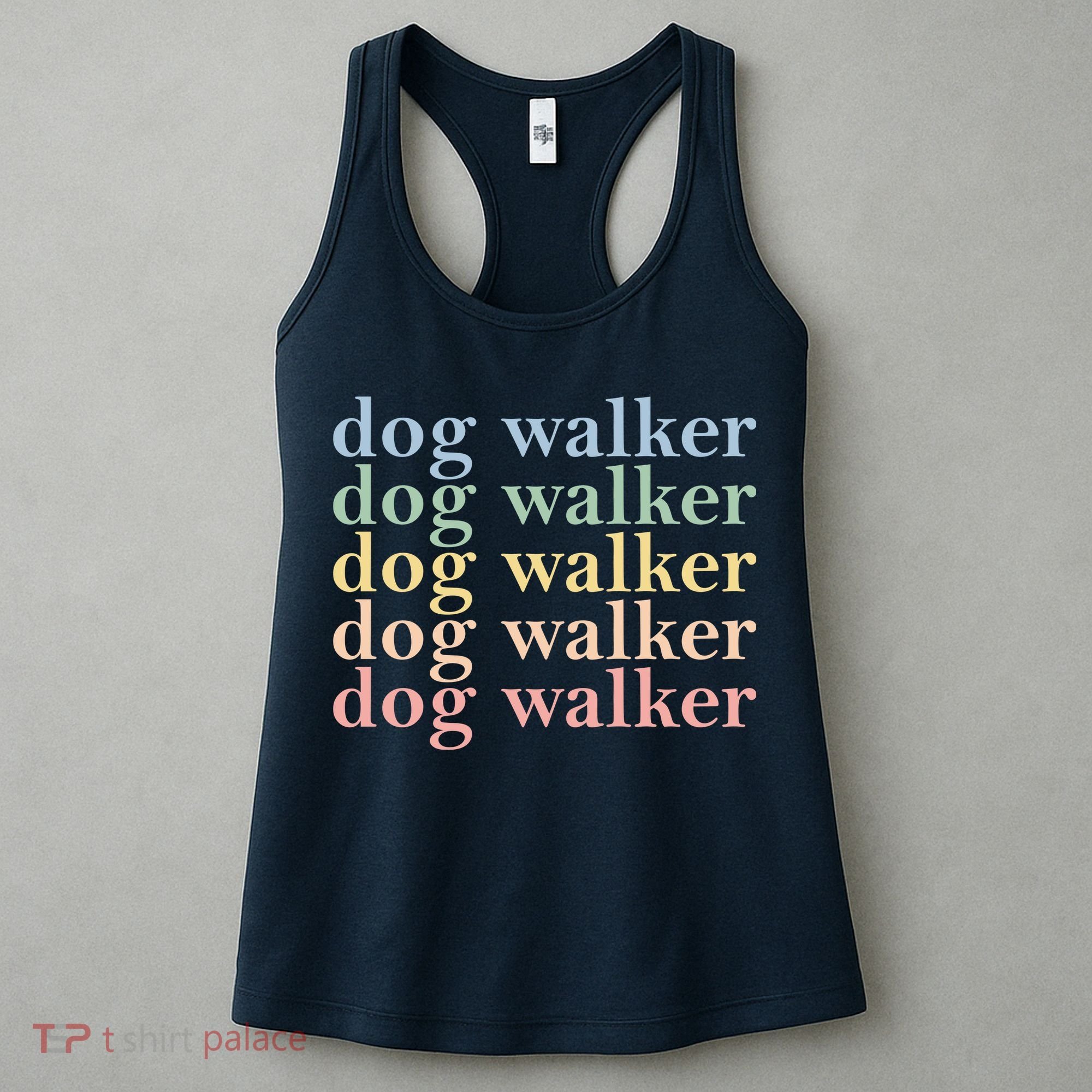 Dog Walker Retro Women's Tank Top