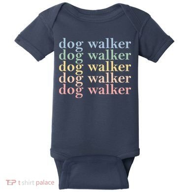 Dog Walker Retro Baby Bodysuit