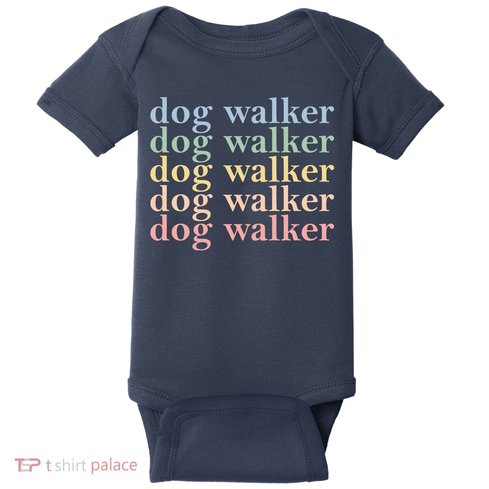Dog Walker Retro Baby Bodysuit
