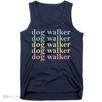 Dog Walker Retro Tank Top thumb 0