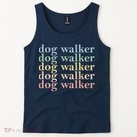 Dog Walker Retro Tank Top thumb 2