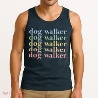 Dog Walker Retro Tank Top thumb 3