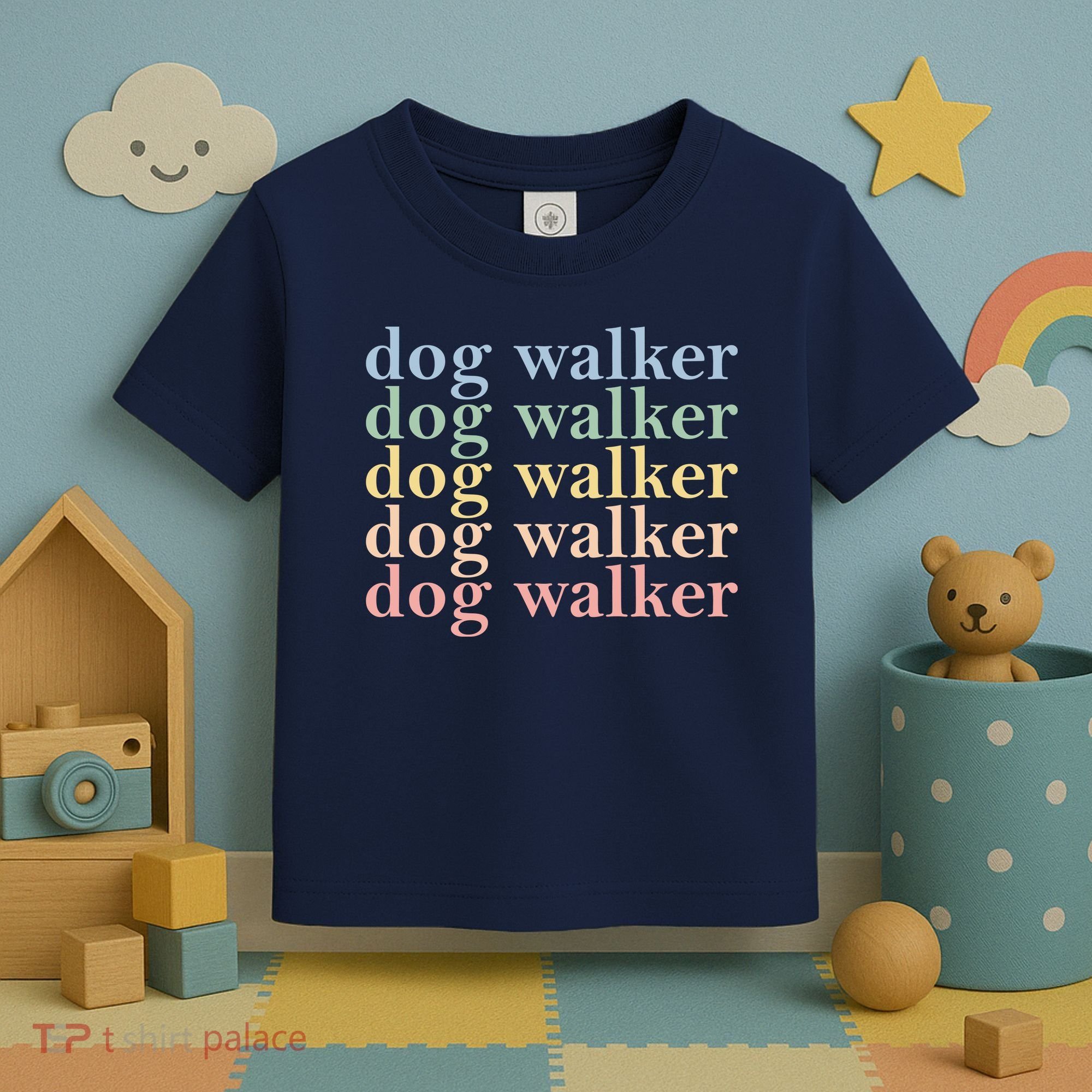 Dog Walker Retro Toddler T-Shirt