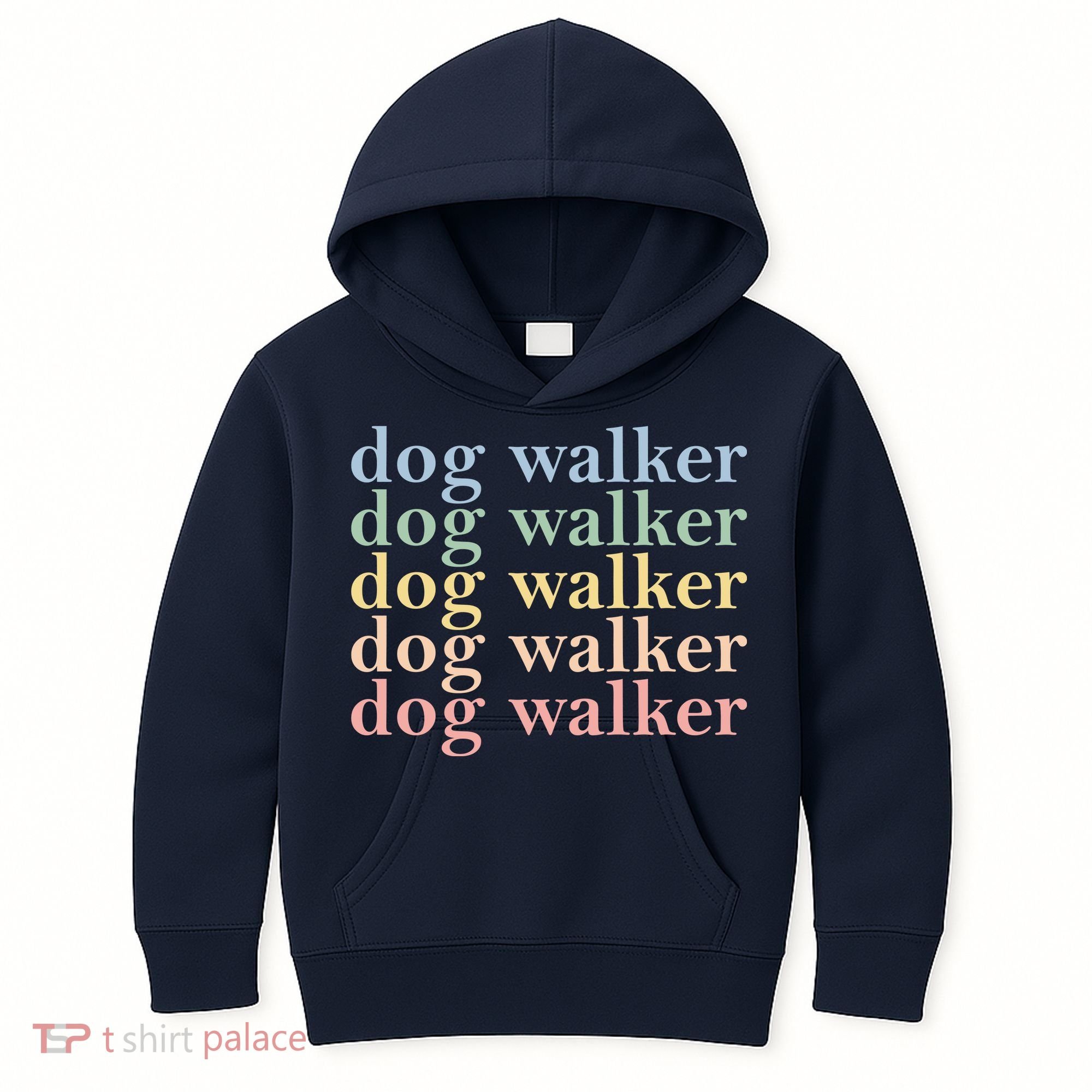 Dog Walker Retro Kids Hoodie