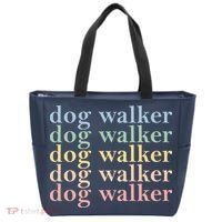 Dog Walker Retro Tote Bag thumb 0
