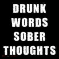 Drunk Words Sober Thoughts Women's Hoodie thumb 2